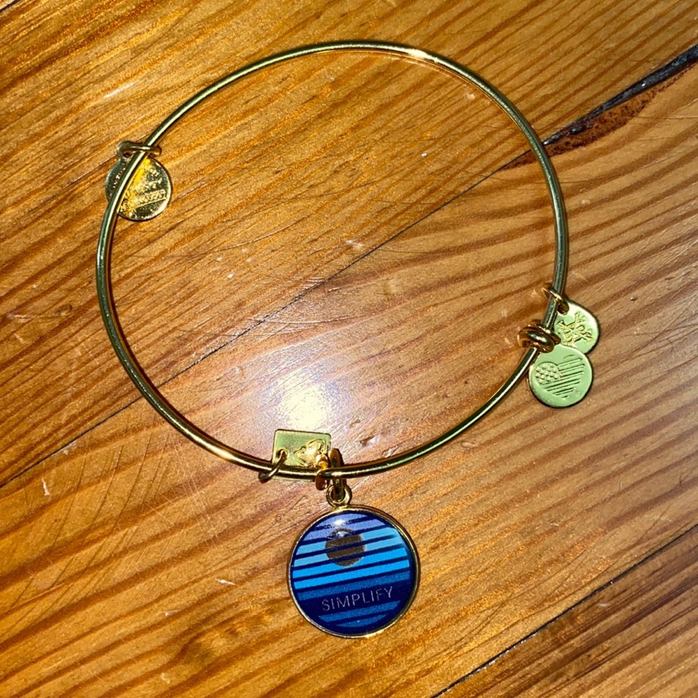 Gold Alex and Ani bangle